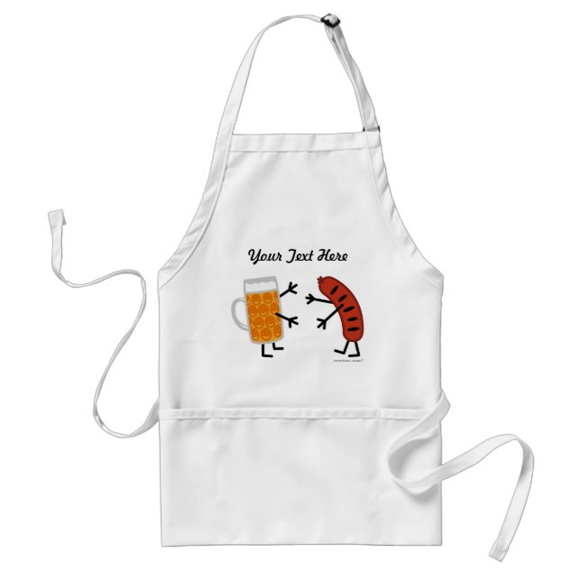 Beer & Bratwurst Grilling Standard Apron (Front)