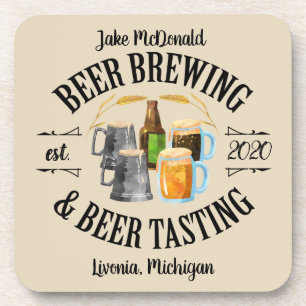 Beer Brewing & Beer Tasting Coaster