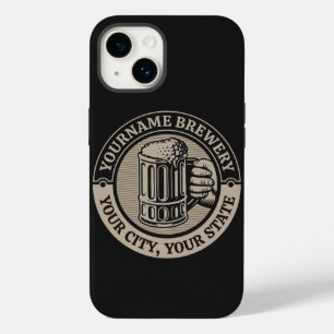 Beer Brewing Personalised NAME Brewery Big Mug Case-Mate iPhone 14 Case