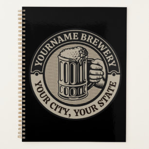 Beer Brewing Personalised NAME Brewery Big Mug Planner