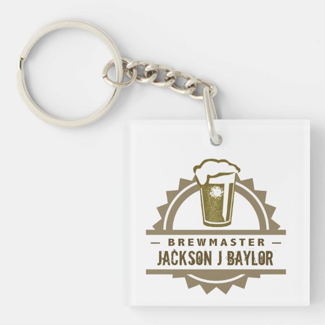 Beer Brewmaster Key Ring (Front)