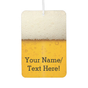 Beer Bubbles Background Pattern Car Air Freshener