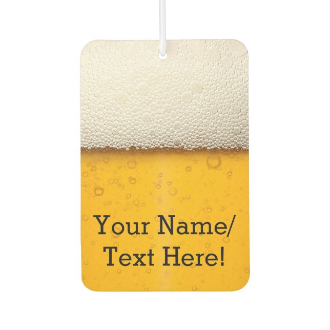 Beer Bubbles Background Pattern Car Air Freshener (Front)