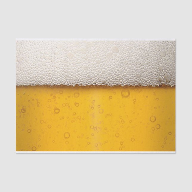 Beer Bubbles Background Pattern Tissue Paper (Front)