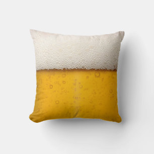 Beer Bubbles Close-Up Cushion