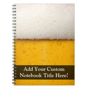 Beer Bubbles Close-Up Notebook