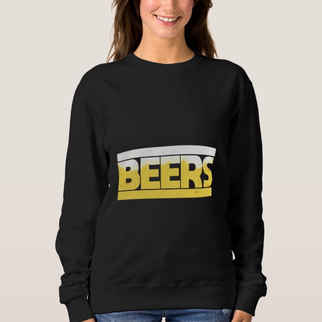 Beer Bubbles Drinking Game Champion Beer Lover Par Sweatshirt (Front)