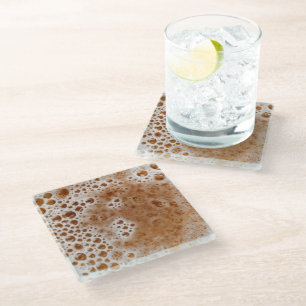 BEER BUBBLES GLASS COASTER