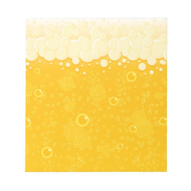 Beer Bubbles 🍺 Notepad (Front)