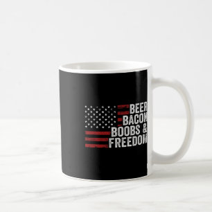 Beer Bycon Breast And Freedom - Funny Mens Bbq Dri Coffee Mug