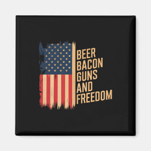 Beer Bycon Guns And Freedom Bbq Men Byrbecue Magnet