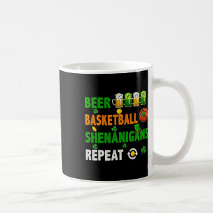 Beer Bysketbyll Shenanigans Repeat St. Patrick's D Coffee Mug