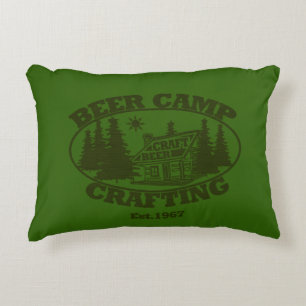 Beer Camp Crafting  Decorative Cushion
