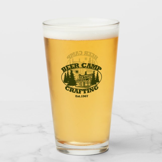 Beer Camp Crafting Est.1967 Glass (Front Filled)