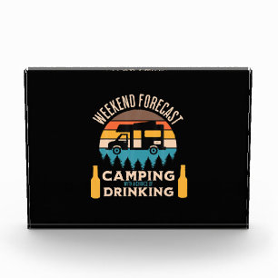 Beer Camping With Beer Birthday Photo Block