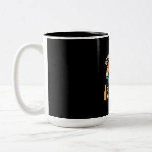 Beer Camping With Beer Birthday Two-Tone Coffee Mug