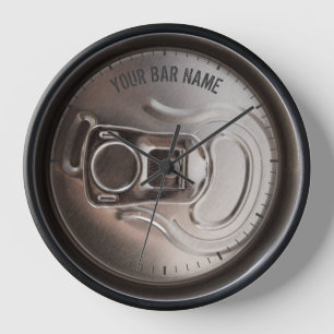 Beer Can Pub Or Bar Owner Clock