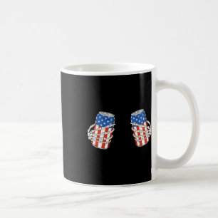 Beer Can Skeleton Hand Funny 4th Of July American Coffee Mug
