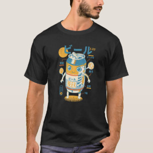 Beer Can X Ray Sci fi Japanese Beer Anatomy  Drink T-Shirt