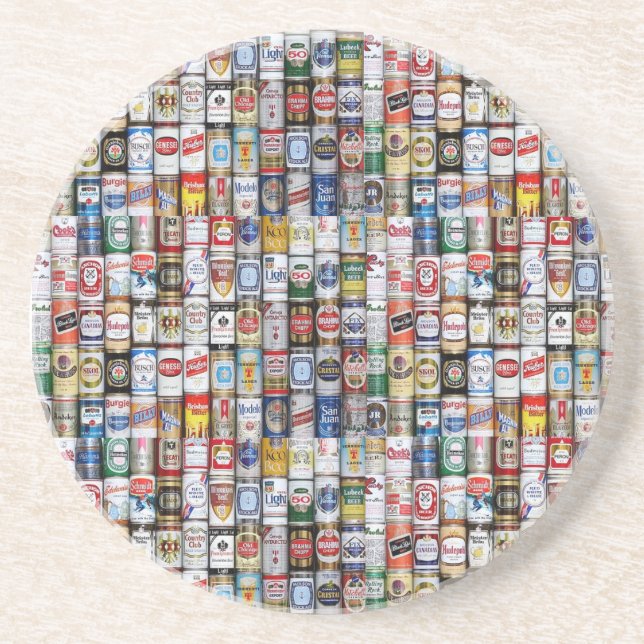 Beer Cans Coaster (Front)