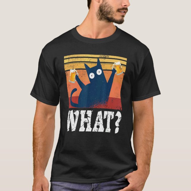 Beer Cat What  Cat Tops Summer Dresses Pyjamas Bee (Front)