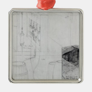 Beer Cellar equipment, 1825 Metal Ornament