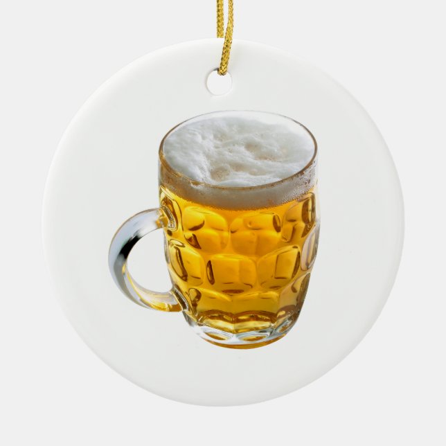 Beer Ceramic Ornament (Front)