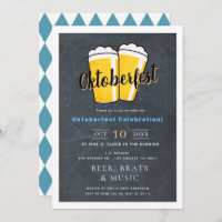 Beer Chalkboard Oktoberfest Fall Party