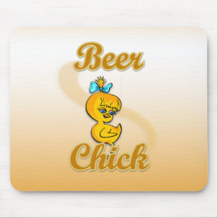 Beer Chick Mouse Pad