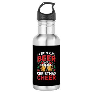 Beer Christmas Cheer Holiday Drinking 532 Ml Water Bottle