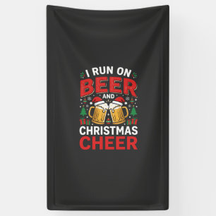 Beer Christmas Cheer Holiday Drinking Banner
