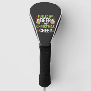 Beer Christmas Cheer Holiday Drinking Vector Golf Head Cover