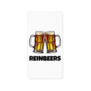 Beer Christmas Reinbeers Label