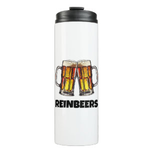 Beer Christmas Reinbeers Thermal Tumbler