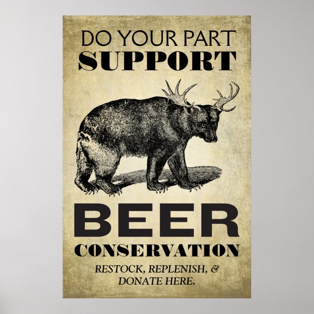Beer Conservation Poster (Front)