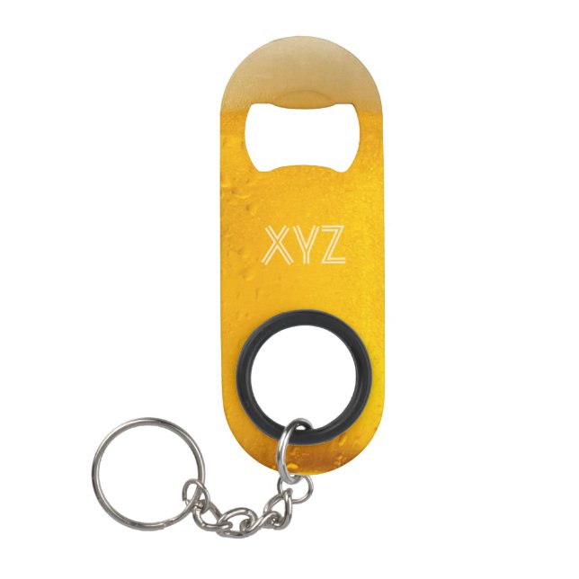 BEER custom monogram bottle opener (Front)