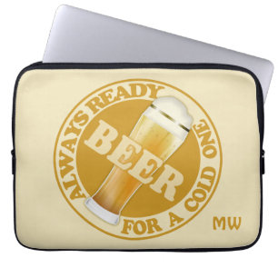 BEER custom monogram laptop sleeves