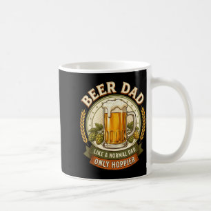 Beer Dad Only Hoppier Vintage Brewer Craft Coffee Mug