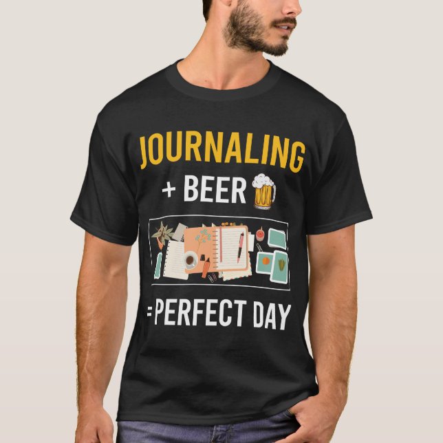 Beer Day Journalling T-Shirt (Front)