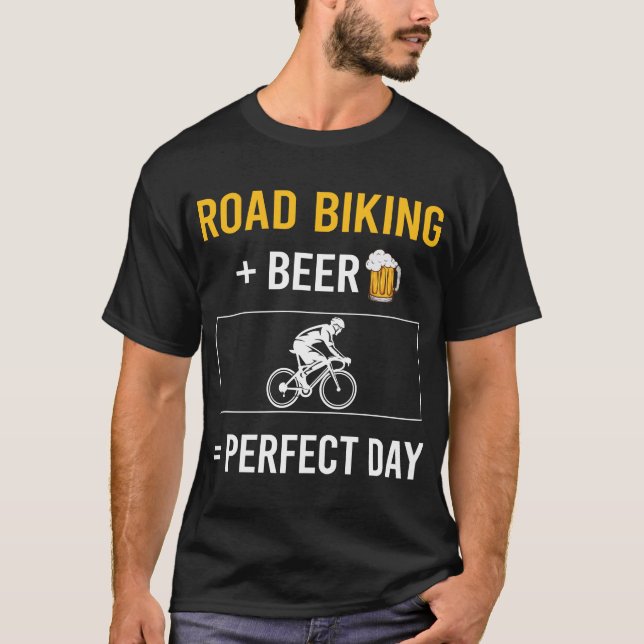 Beer Day Road Biking T-Shirt (Front)