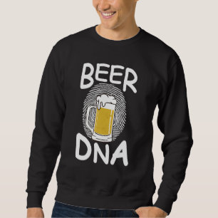 Beer Dna Beer Glass Fingerprint  Toast Sweatshirt