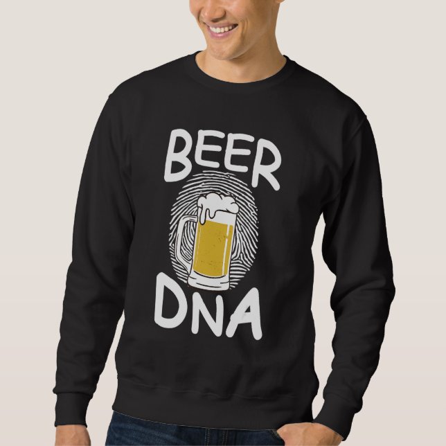 Beer Dna Beer Glass Fingerprint  Toast Sweatshirt (Front)