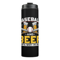 Beer Drinker Baseball Beer Humor Birthday