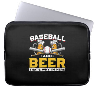 Beer Drinker Baseball Beer Humour Birthday Laptop Sleeve