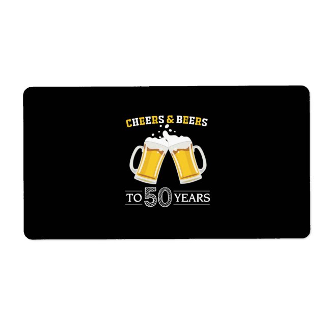 Beer Drinker Cheers and Beers to 50 Years Birthday (Front)