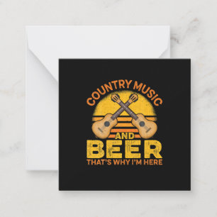 Beer Drinker Country Music And Beer Birthday Card