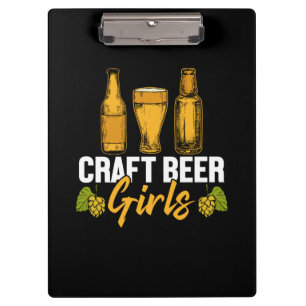 Beer Drinker Craft Beer Girls Birthday Clipboard