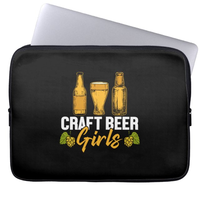 Beer Drinker Craft Beer Girls Birthday Laptop Sleeve (Front)