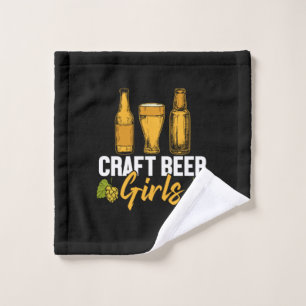 Beer Drinker Craft Beer Girls Birthday Wash Cloth