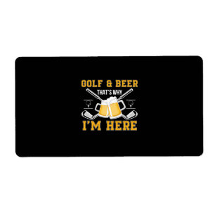 Beer Drinker Golf And Beer Birthday